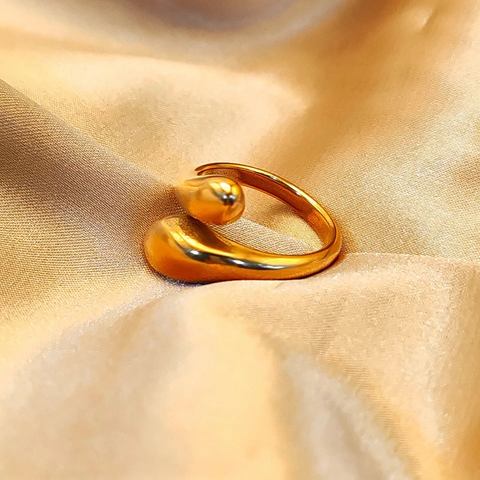 Modern Open Wrap Ring - Elegant Everyday Wear Jewelry