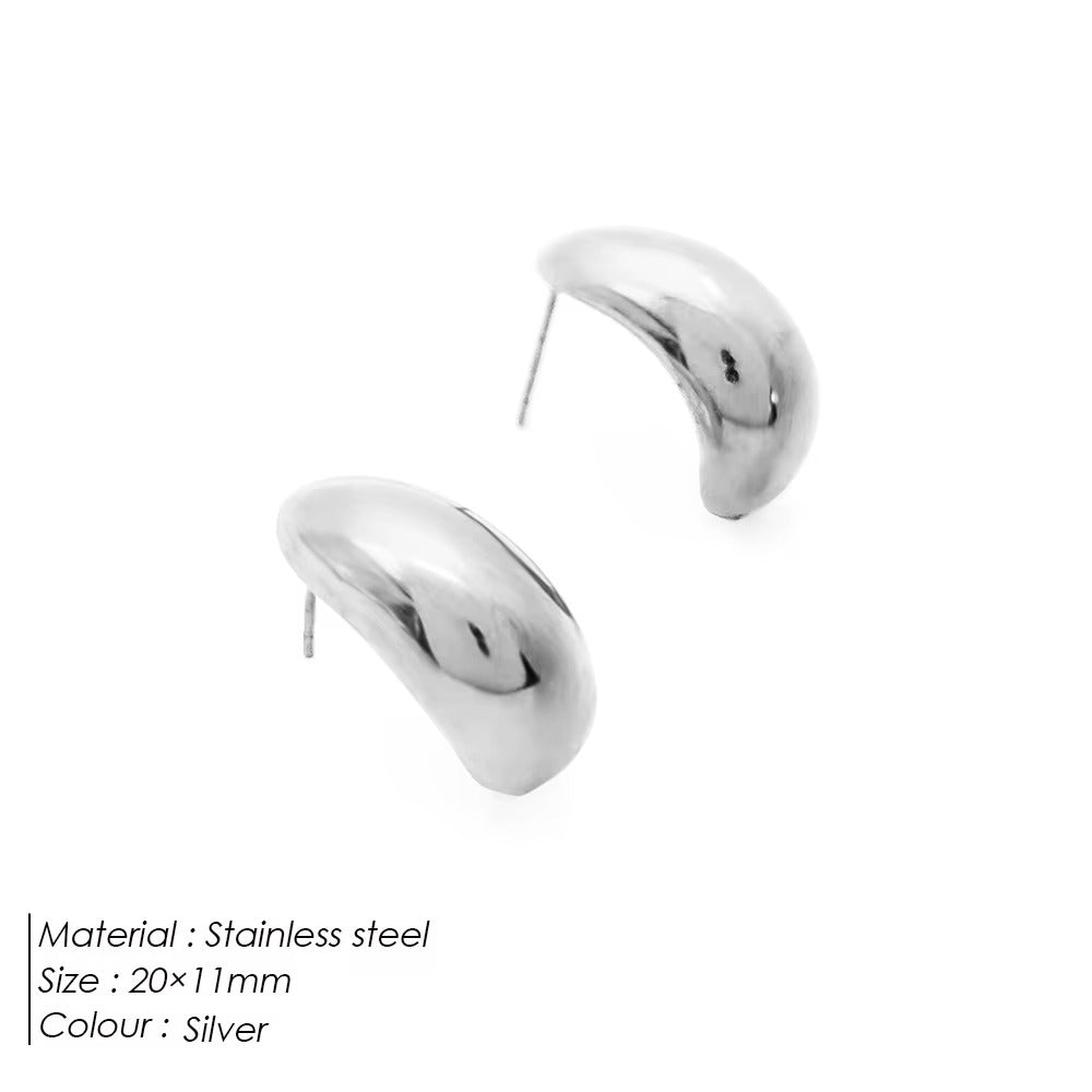Chunky Hoop Earrings – Thick Gold & Silver Hoops for Women