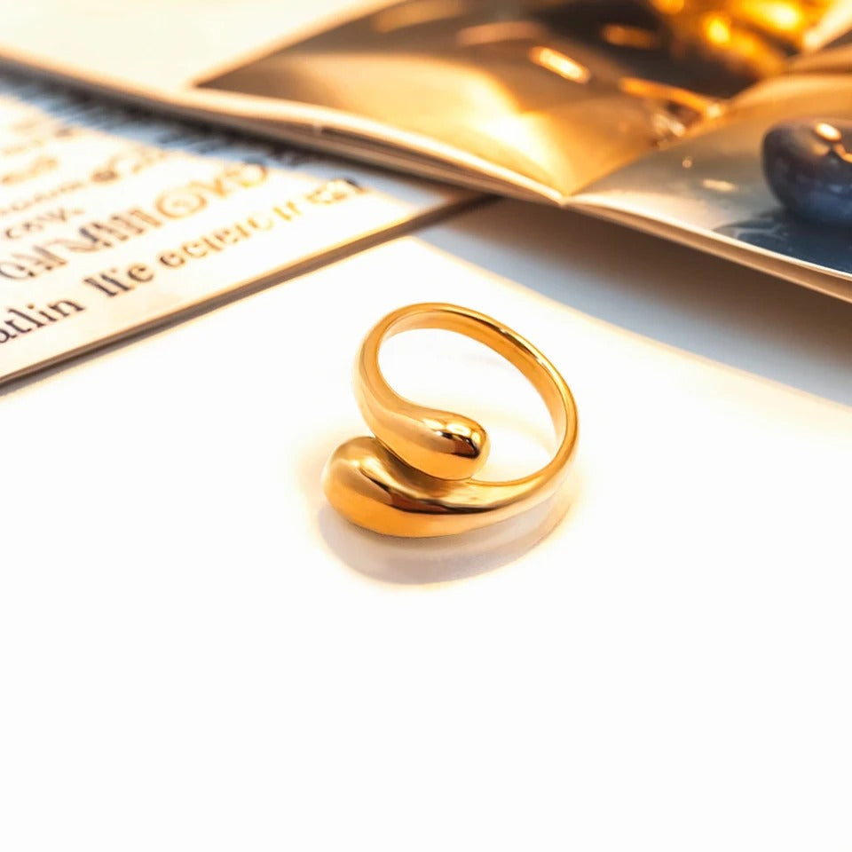 Modern Open Wrap Ring - Elegant Everyday Wear Jewelry