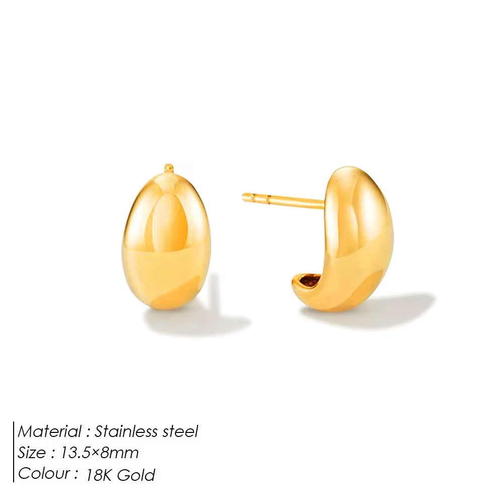 Chunky Hoop Earrings – Thick Gold & Silver Hoops for Women