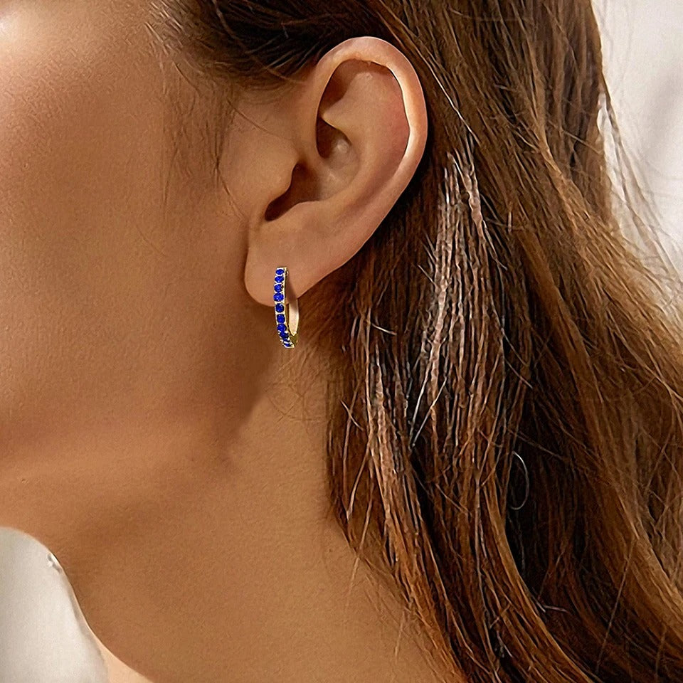 Sparkling Birthstone Pierced Earrings - Personalized Jewelry