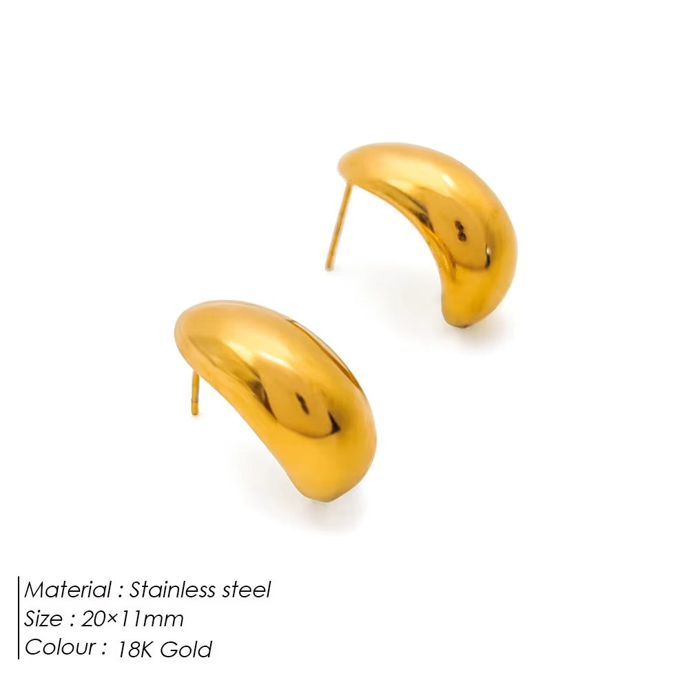 Chunky Hoop Earrings – Thick Gold & Silver Hoops for Women