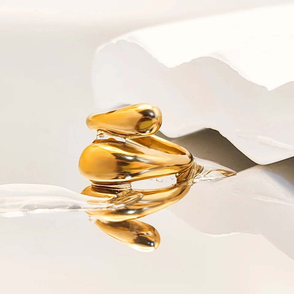 Modern Open Wrap Ring - Elegant Everyday Wear Jewelry
