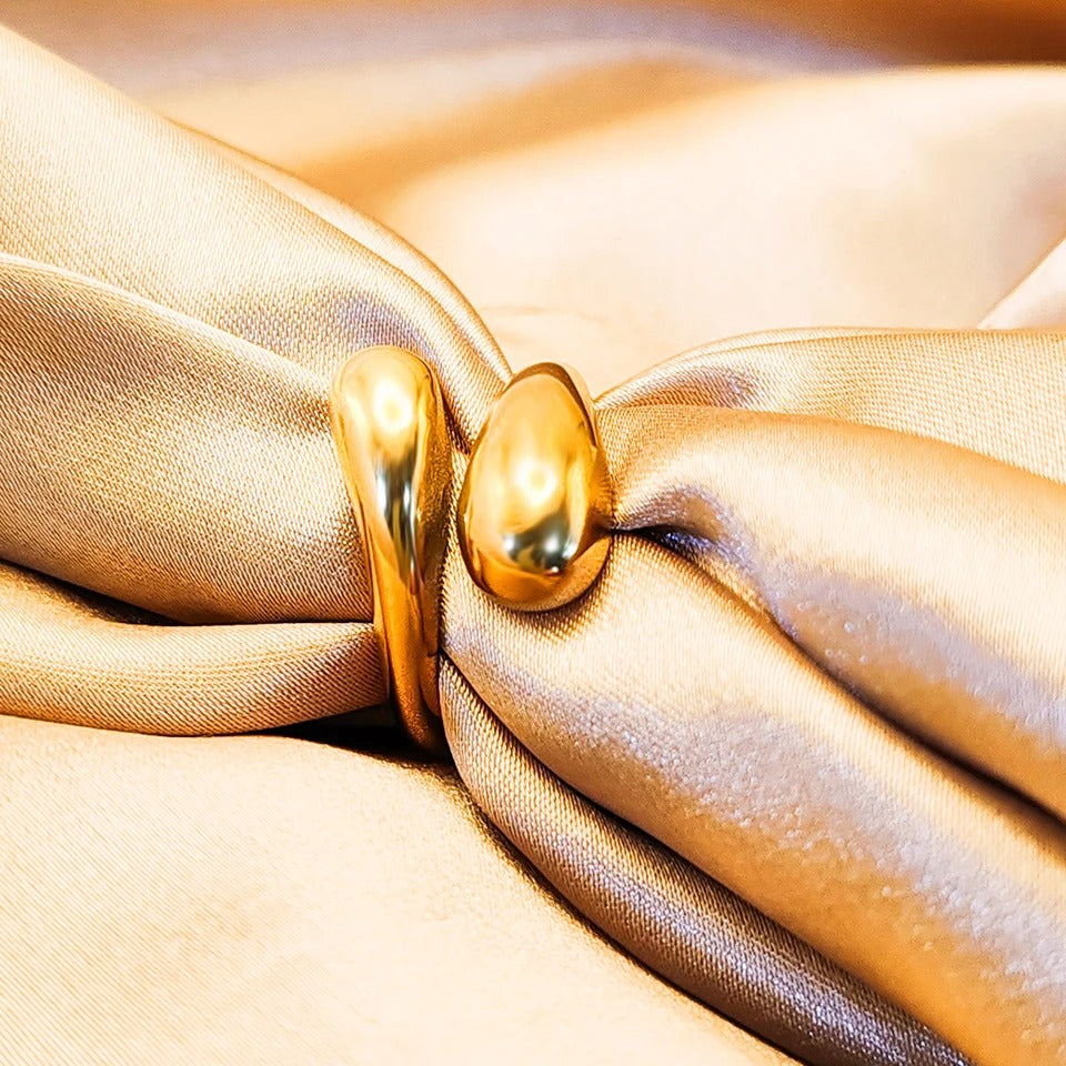 Modern Open Wrap Ring - Elegant Everyday Wear Jewelry