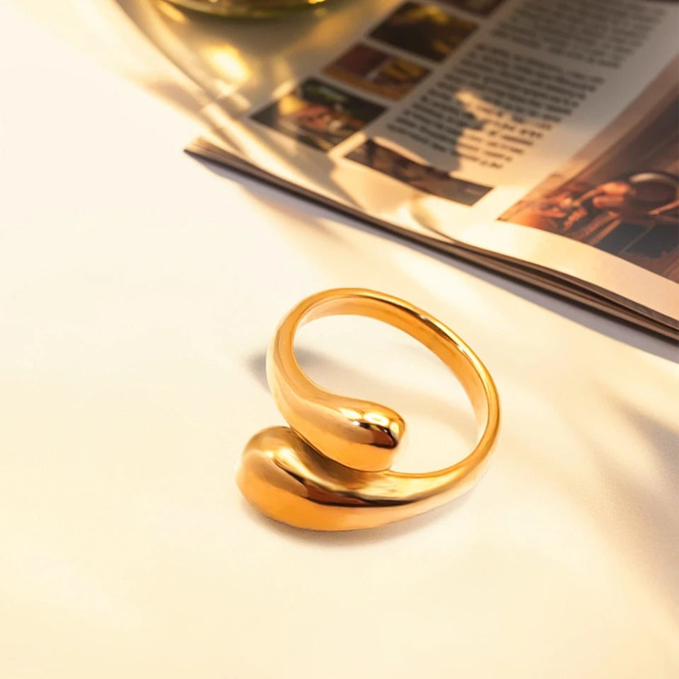 Modern Open Wrap Ring - Elegant Everyday Wear Jewelry
