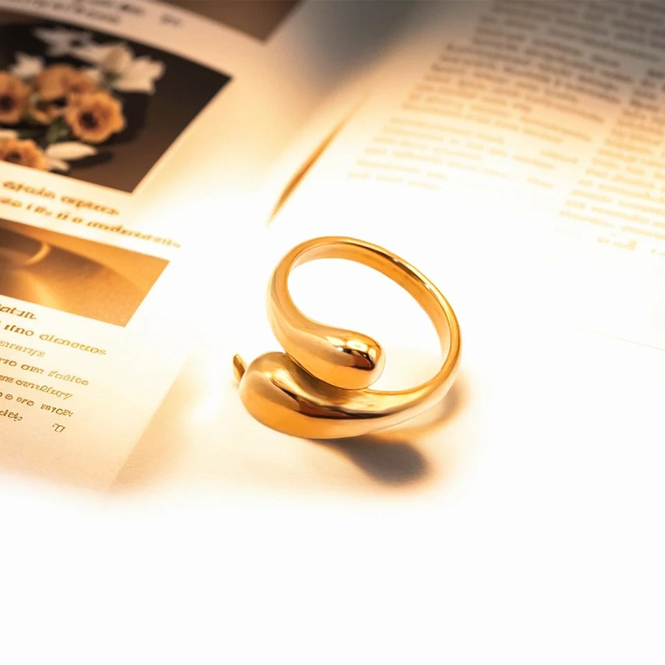 Modern Open Wrap Ring - Elegant Everyday Wear Jewelry