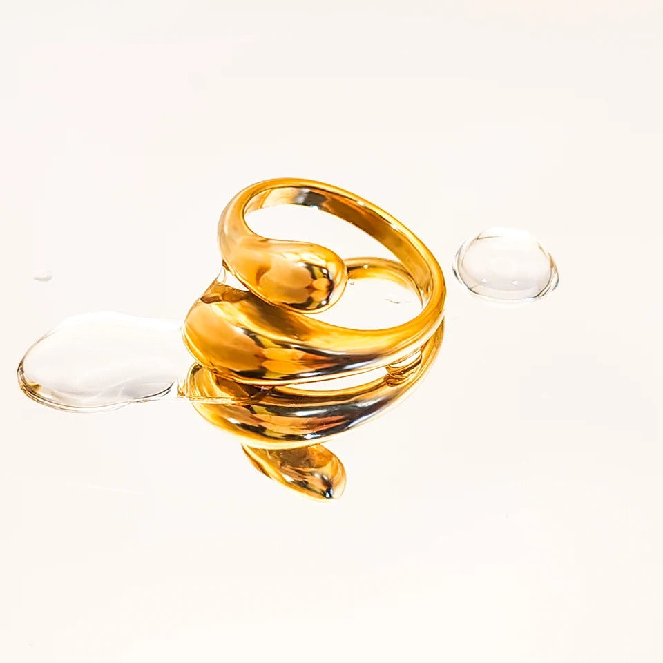 Modern Open Wrap Ring - Elegant Everyday Wear Jewelry