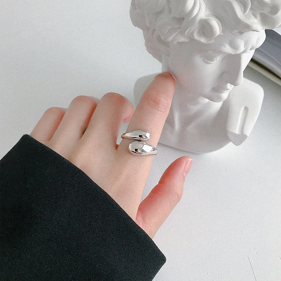 Modern Open Wrap Ring - Elegant Everyday Wear Jewelry