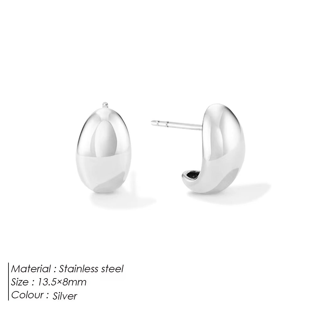 Chunky Hoop Earrings – Thick Gold & Silver Hoops for Women