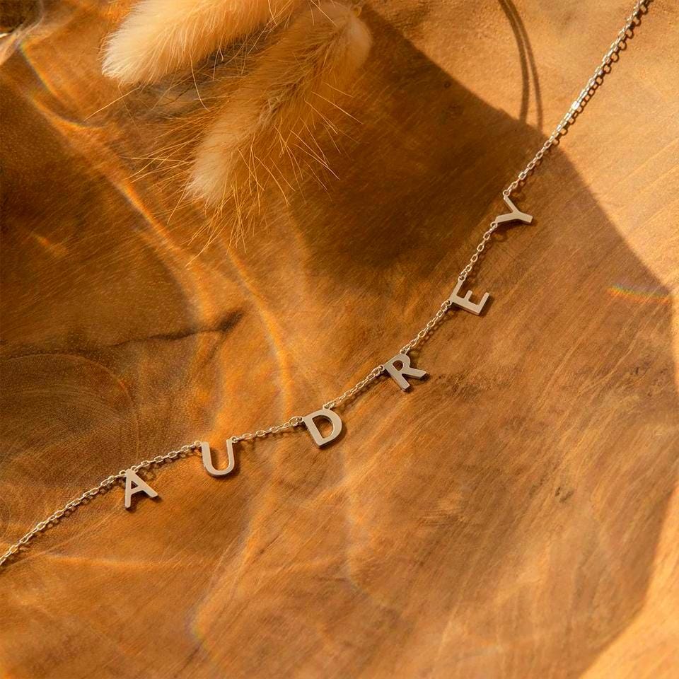 Custom Name Choker Necklace: Personalized 18K Gold or Silver Plated Jewelry