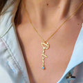 Personalized Birthstone Name Necklace: Women Custom Jewelry