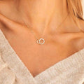 Interlocking Circles Necklace: Mother Daughter or Lovers Gift
