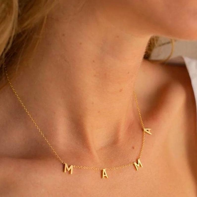 Custom Name Choker Necklace: Personalized 18K Gold or Silver Plated Jewelry