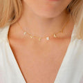 Custom Name Choker Necklace: Personalized 18K Gold or Silver Plated Jewelry