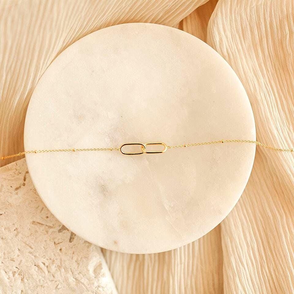 Linked Heart & Infinity Pendant Necklace: Minimalist Love Jewelry