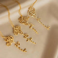 Custom Birth Flower Name Necklace: Personalized Jewelry Gift