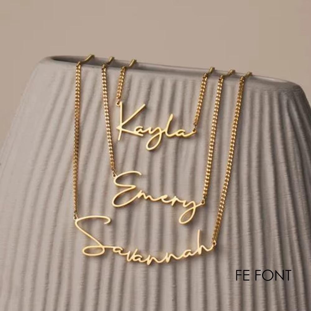 Custom Name Necklace: Personalized Gold & Silver Jewelry