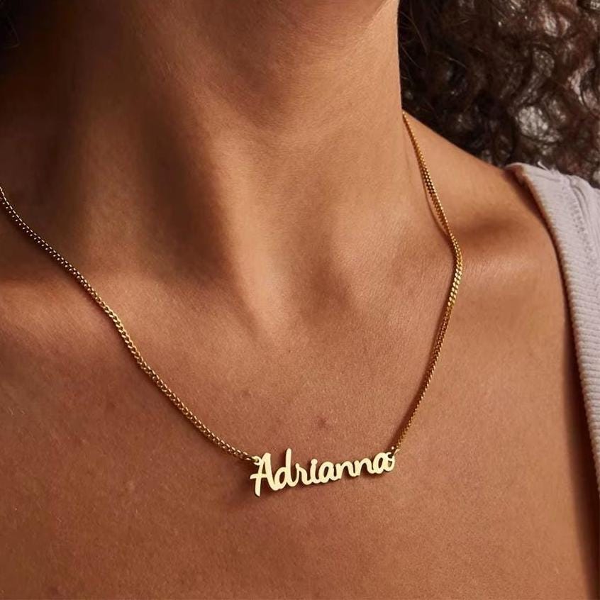 Custom Name Necklace: Personalized Gold & Silver Jewelry