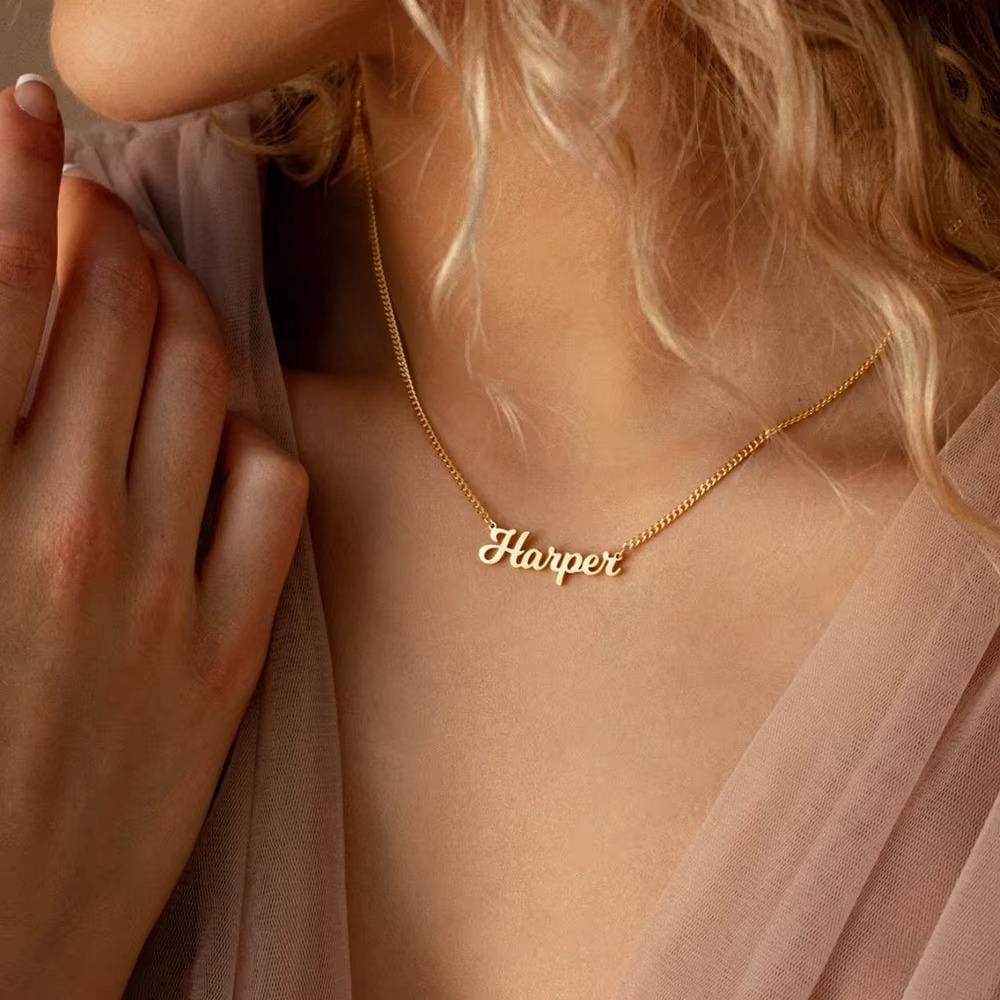 Custom Name Necklace: Personalized Gold & Silver Jewelry